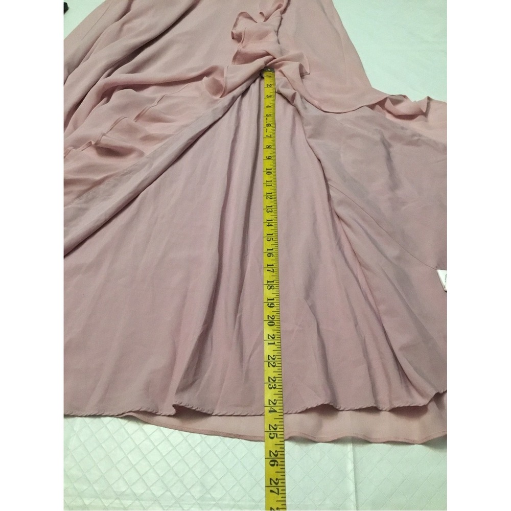 Astr Soft Pink Ruffle Wrap Maxi Dress Spaghetti Strap Size L Like New - Picture 10 of 11